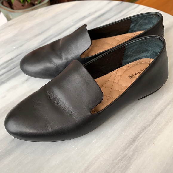 Birdies Shoes - Birdlies - the starling - black leather slipper shoes